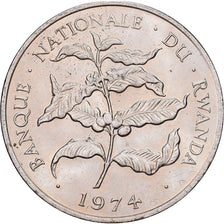 RWANDA, 10 Francs, 1974, British Royal Mint, KM #14.1, EF(40-45),...