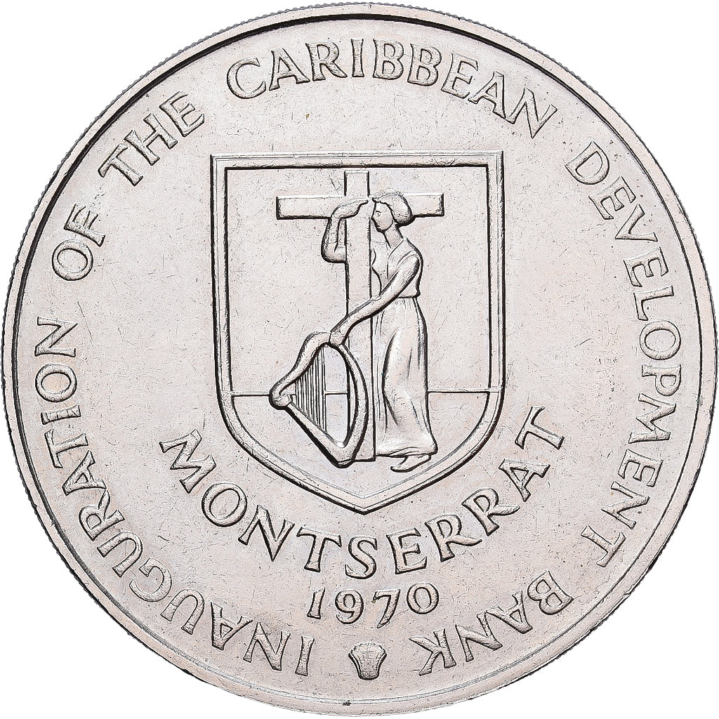 Montserrat, Elizabeth II, 4 Dollars, 1970, Cobre - níquel, EBC, KM:30