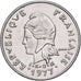New Caledonia, 10 Francs, 1977, Pessac, I.E.O.M., Nickel, AU(55-58), KM:11