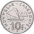 New Caledonia, 10 Francs, 1977, Pessac, I.E.O.M., Nickel, AU(55-58), KM:11