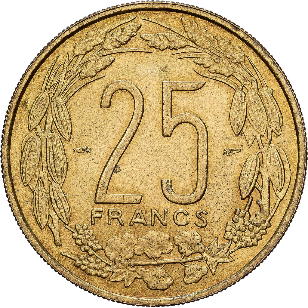 Cameroun, 25 Francs, 1958, Bronze-Aluminium, TTB, KM:12