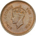 Ceylon, George VI, 25 Cents, 1951, Nickel-brass, VF(20-25), KM:122