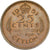 Ceylon, George VI, 25 Cents, 1951, Nickel-brass, VF(20-25), KM:122