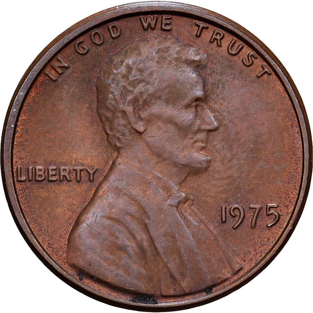 United States, Cent, 1975, Philadelphia, Zinc, VF(30-35), KM:201a