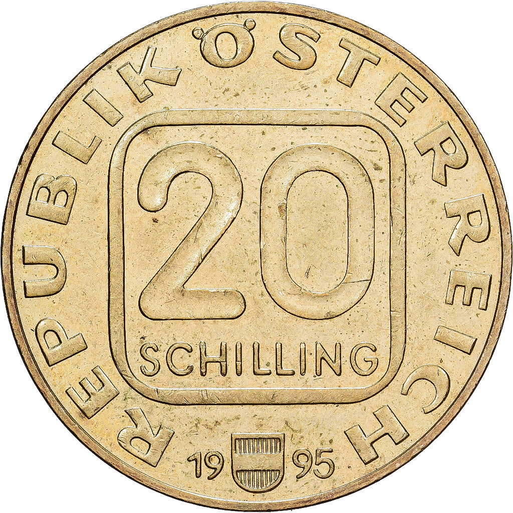 Austria, 20 Schilling, 1995, Copper-Aluminum-Nickel, EF(40-45), KM:3022