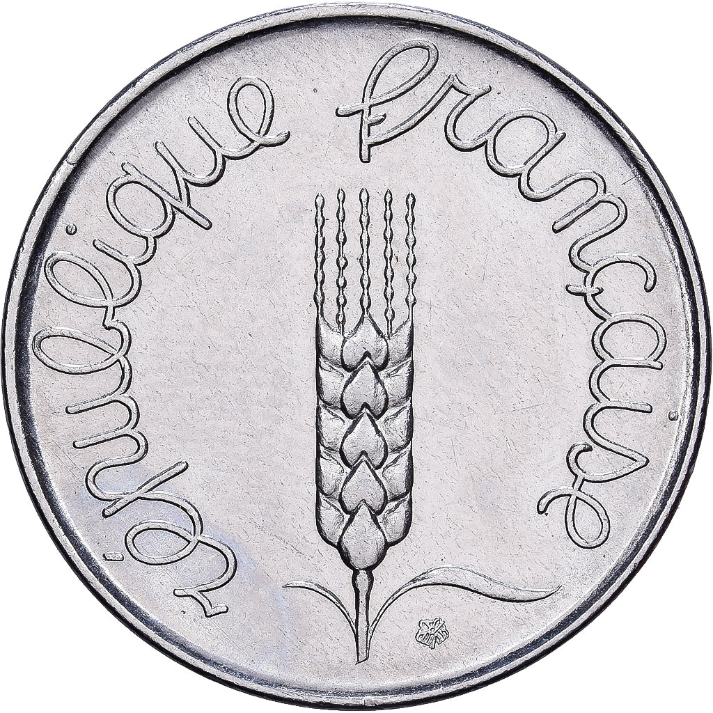 France, 5 Centimes, Épi, 1961, Paris, Acier inoxydable, TTB+, KM:927