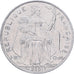 Polinesia francesa, 5 Francs, 2001, Paris, I.E.O.M., Aluminio, EBC, Lecompte:63g