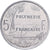 French Polynesia, 5 Francs, 2001, Paris, I.E.O.M., Aluminium, VZ, Lecompte:63g