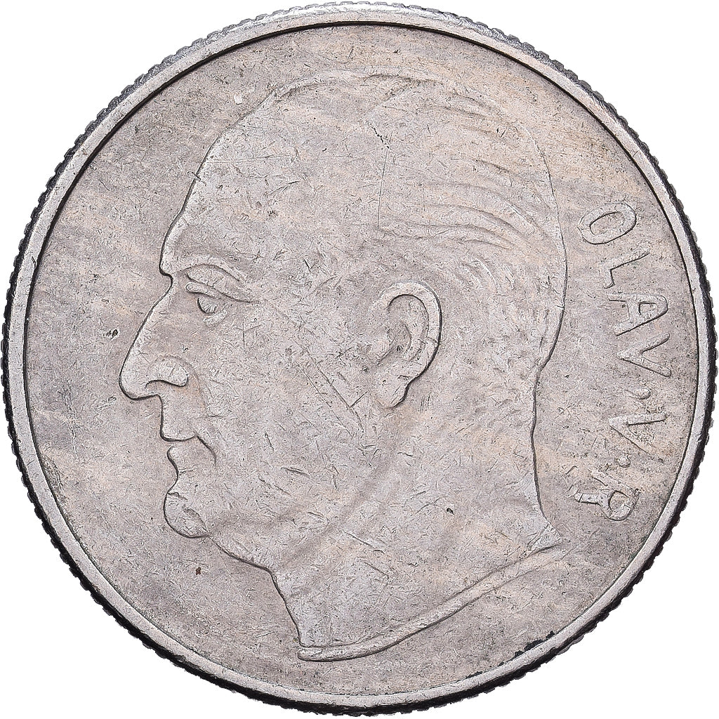 Norway, Olav V, Krone, 1971, Royal Norwegian Mint, Copper-nickel, EF(40-45)