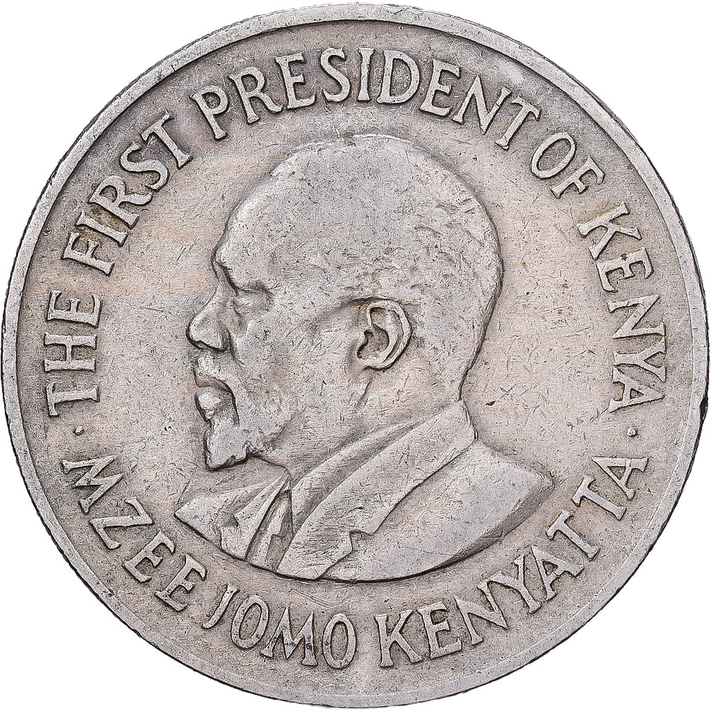 Kenia, Shilling, 1971, British Royal Mint, Cobre - níquel, MBC, KM:20