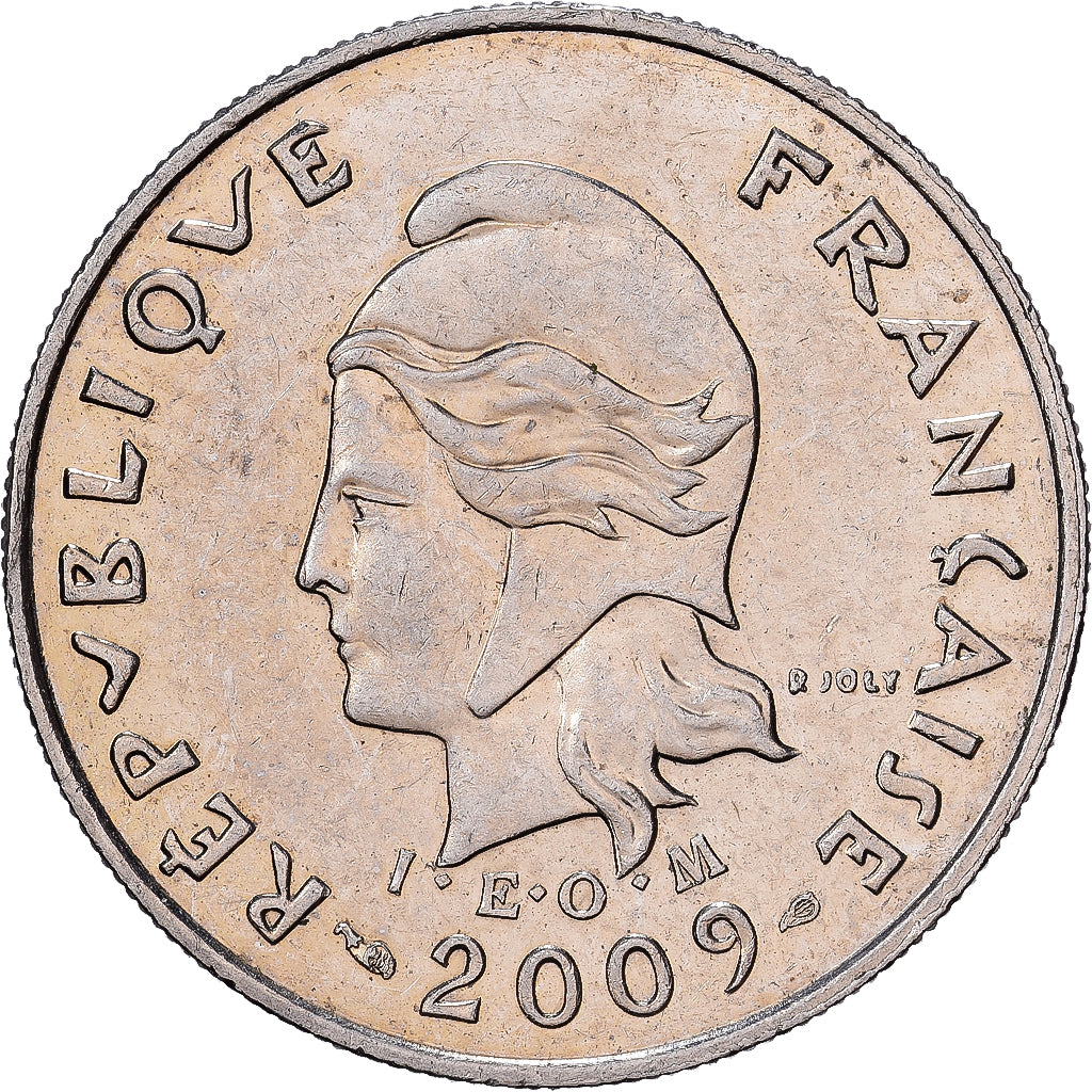 Nieuw -Caledonië, 10 Francs, 2009, Paris, Nickel, ZF+, KM:11