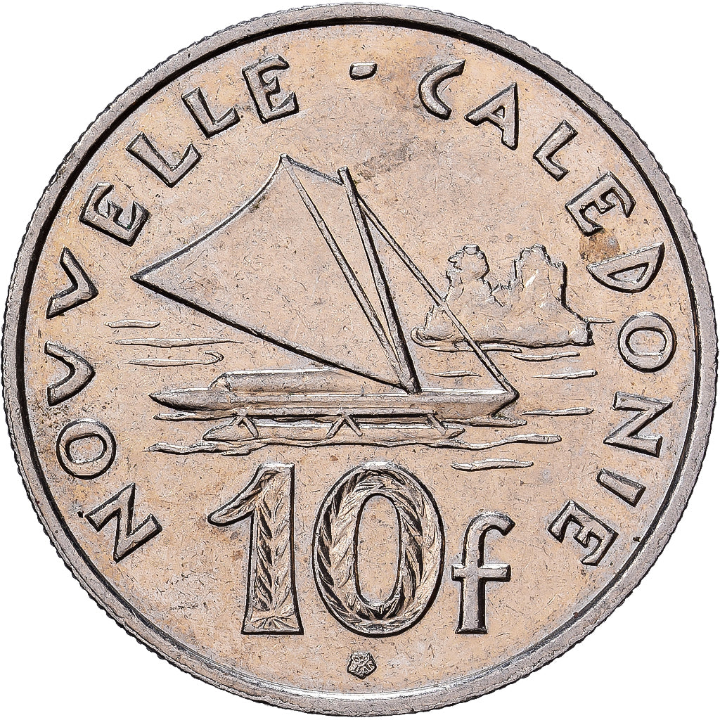 Nieuw -Caledonië, 10 Francs, 2009, Paris, Nickel, ZF+, KM:11