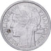 Frankrijk, 2 Francs, Morlon, 1950, Beaumont-Le-Roger, Aluminium, FR+
