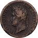 Antilles françaises, Louis-Philippe Ier, 5 Centimes, 1843, Paris, Bronze, TB
