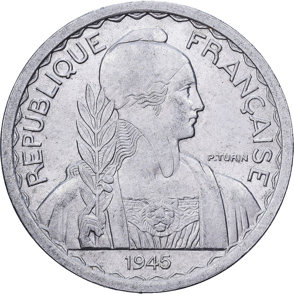 Frans Indo-China, 20 Cents, 1945, Paris, Aluminium, FR+, Lecompte:251, KM:29.1