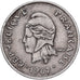 Polinesia francesa, 10 Francs, 1967, Paris, Níquel, MBC, KM:5