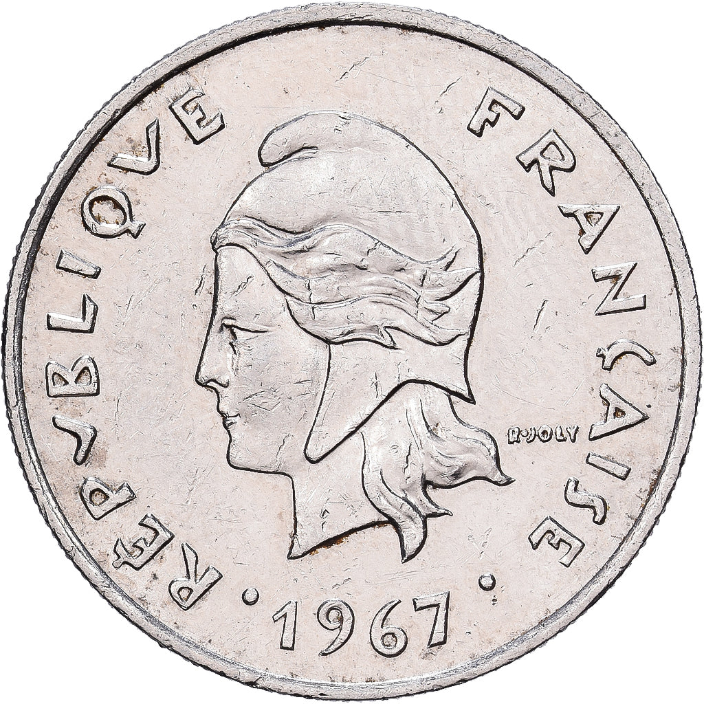 Vanuatu, 10 Francs, 1967, Monnaie de Paris, Nickel, SS, KM:2.1