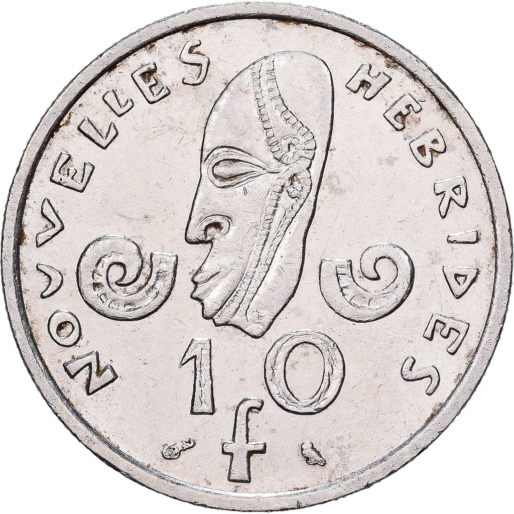 Vanuatu, 10 Francs, 1967, Monnaie de Paris, Nickel, SS, KM:2.1