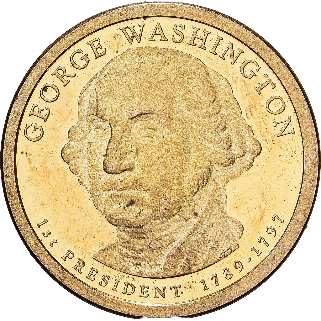 États-Unis, Dollar, 2007, U.S. Mint, Copper-Zinc-Manganese-Nickel Clad Copper