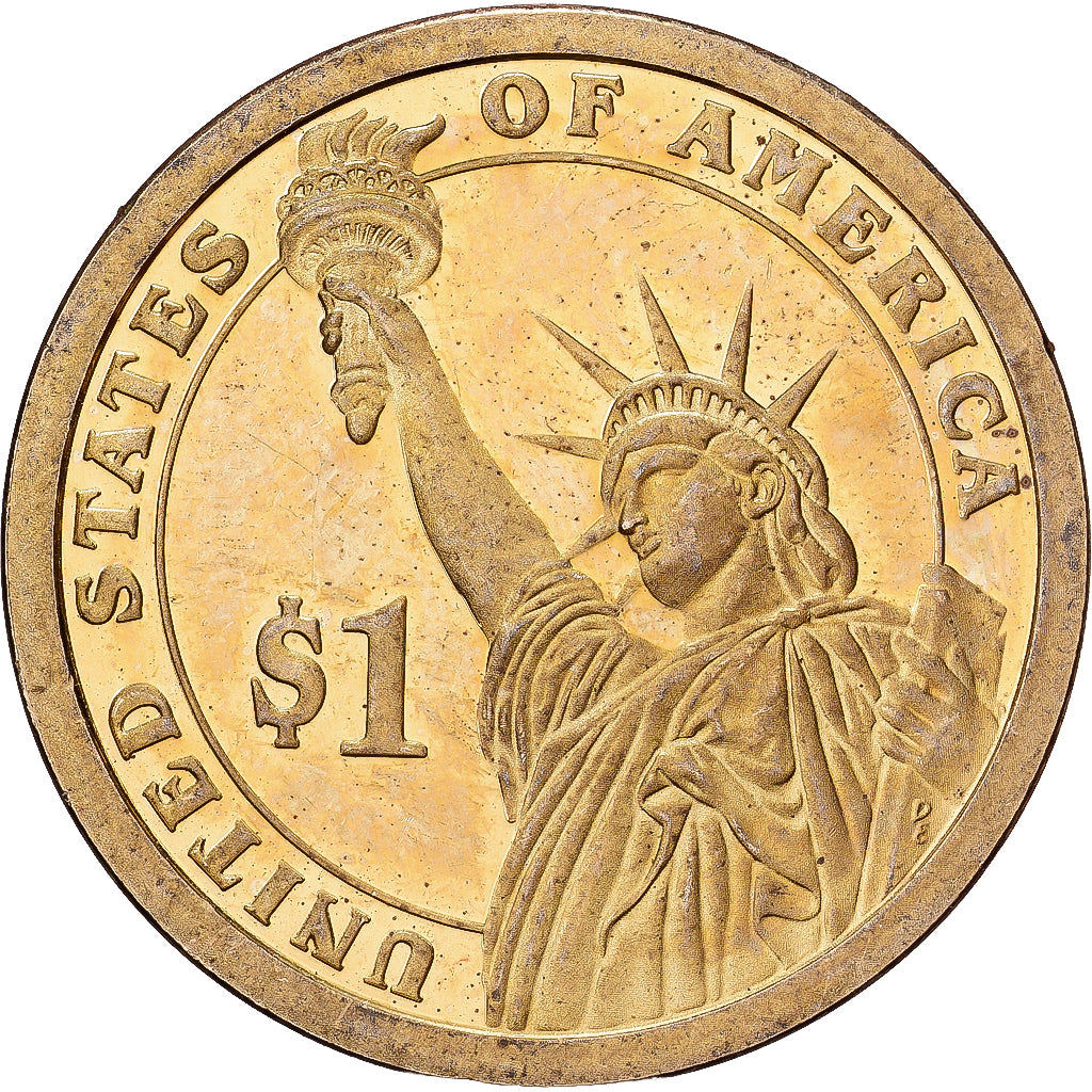 États-Unis, Dollar, 2007, U.S. Mint, Copper-Zinc-Manganese-Nickel Clad Copper