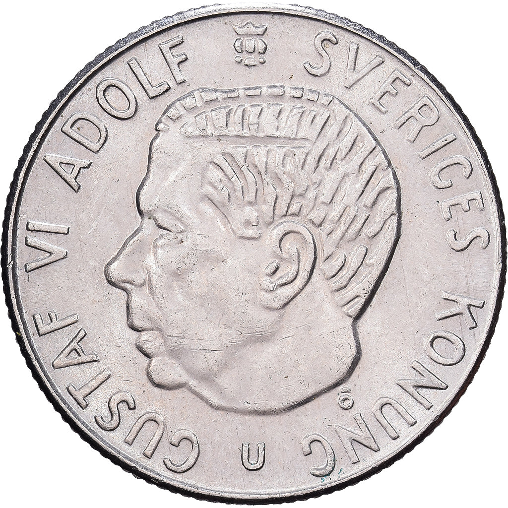 Suecia, 1 Krona, 1968, Kungsholmen, Níquel, MBC+, KM:826