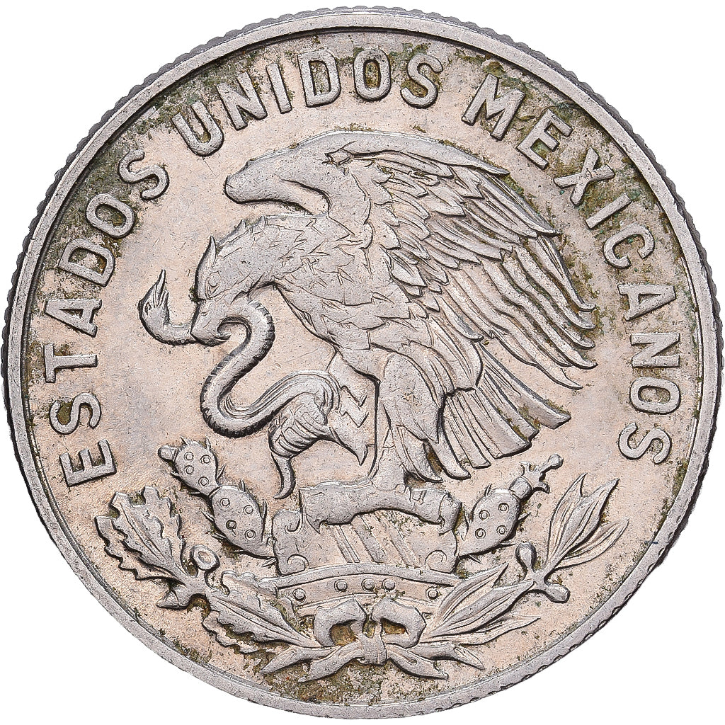 México, 50 Centavos, 1969, Mexico City, Cobre - níquel, BC+, KM:451