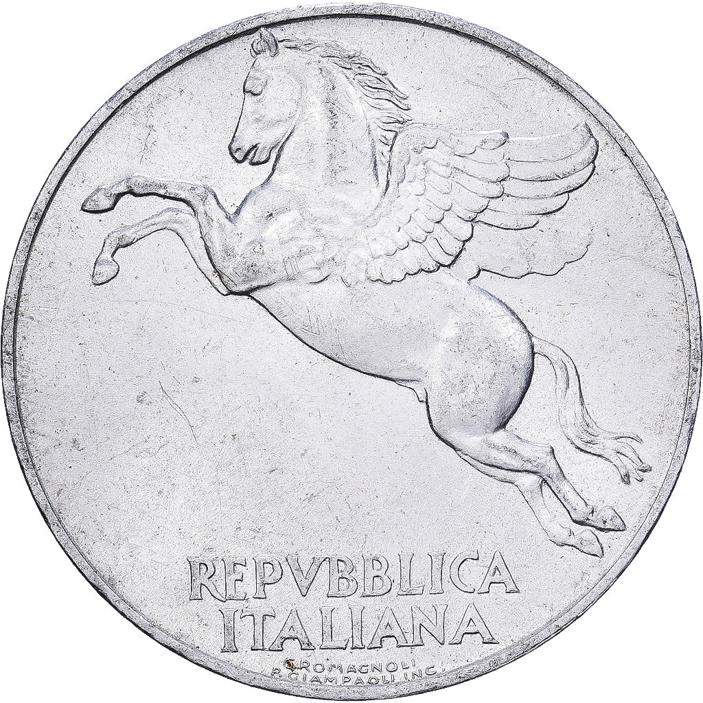 Italie, 10 Lire, 1948, Rome, Aluminium, TTB, KM:90