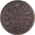 Moeda, Itália, Vittorio Emanuele II, 10 Centesimi, 1866, Torino, VF(20-25)
