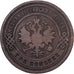 Russia, Nicholas II, 3 Kopeks, 1901, Saint Petersburg, Copper, VF(30-35)
