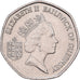 Guernsey, Elizabeth II, 20 Pence, 1990, Heaton, MBC+, Cobre - níquel, KM:44