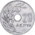 Grecia, 20 Lepta, 1966, Aluminio, BC+, KM:79