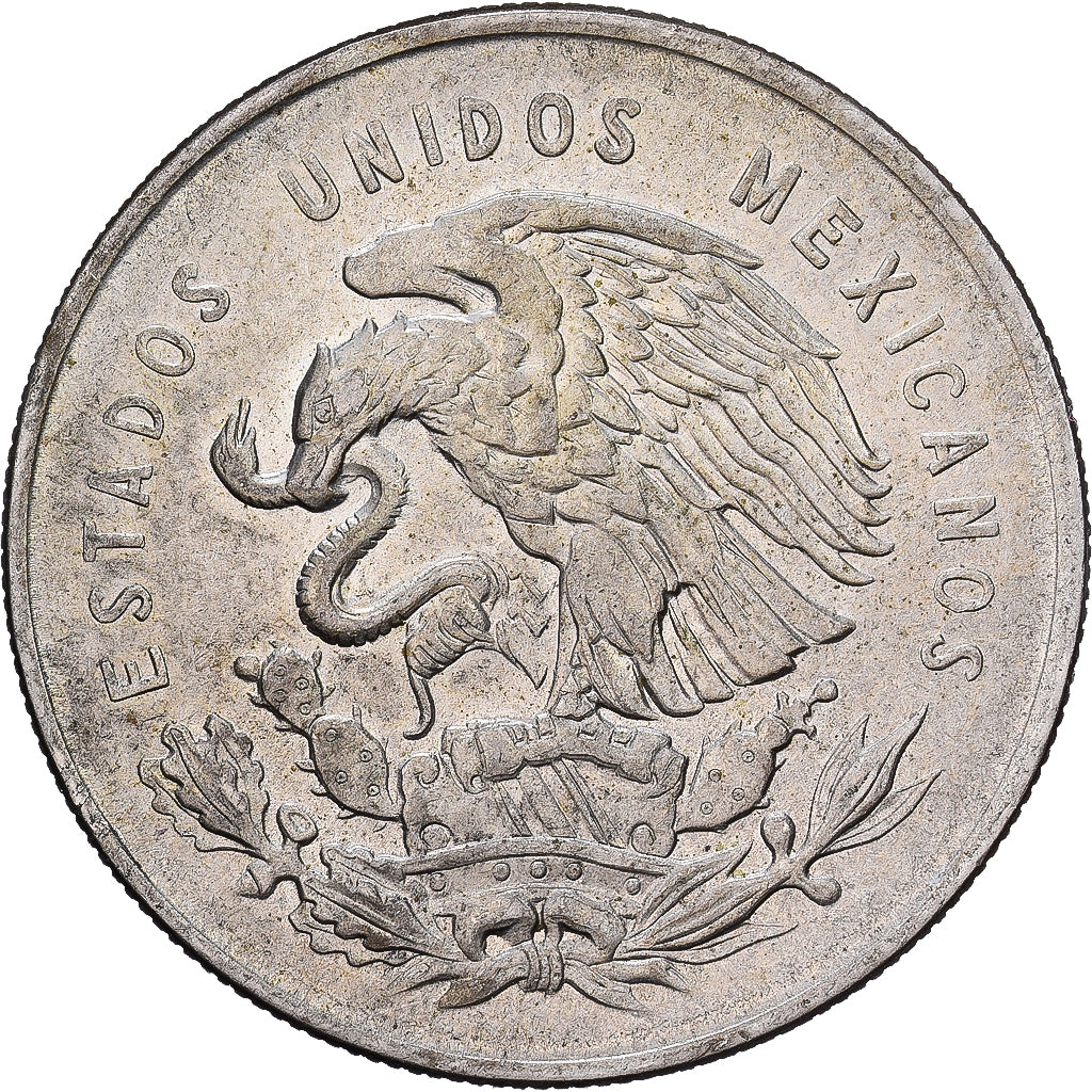 Mexico, 1 Peso, 1950, MEXICAN MINT, Billon, EF(40-45), KM:457