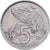 Neuseeland, 5 Cents, 1967, Royal Mint, Cupronickel, S+