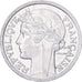 France, 2 Francs, Morlon, 1944, Paris, Aluminum, AU(50-53), Gadoury:538a