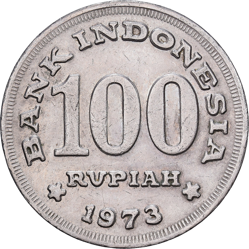 Coin, Indonesia, 100 Rupiah, 1973, EF(40-45), Copper-nickel, KM:36