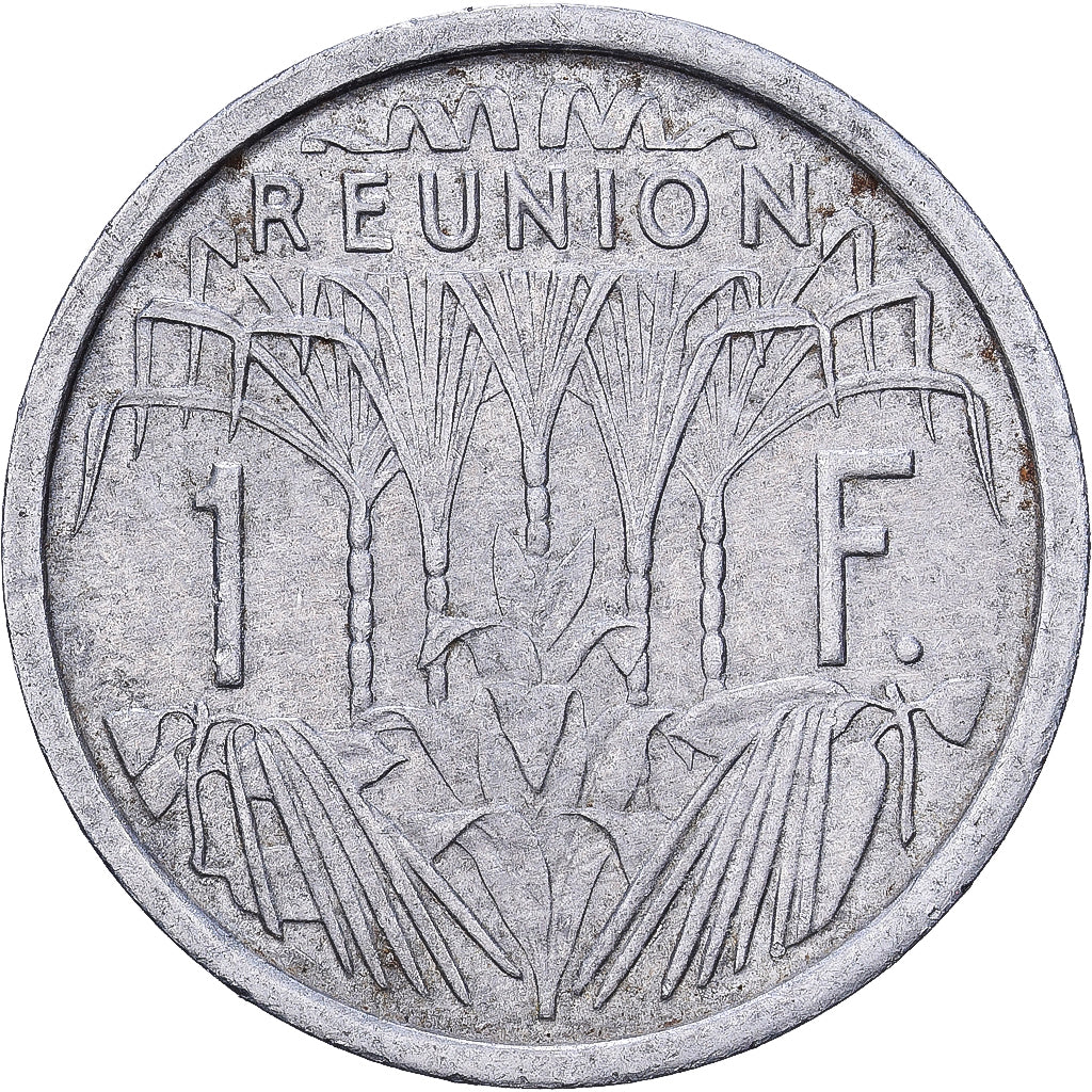 La Réunion, Franc, 1948, Paris, Aluminum, VF(30-35), KM:6.1
