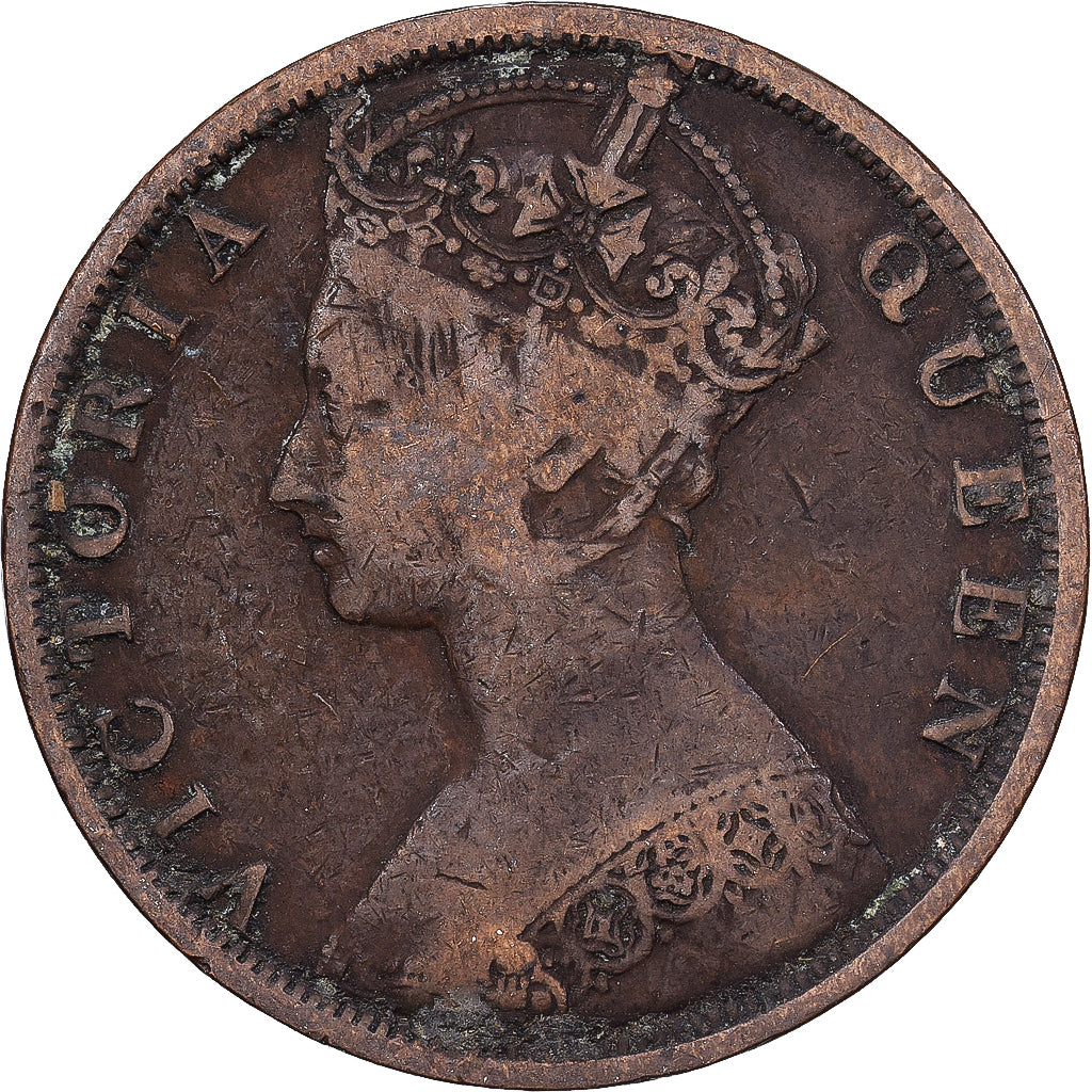Hong Kong, Victoria, Cent, 1880, Bronze, VF(30-35), KM:4.1
