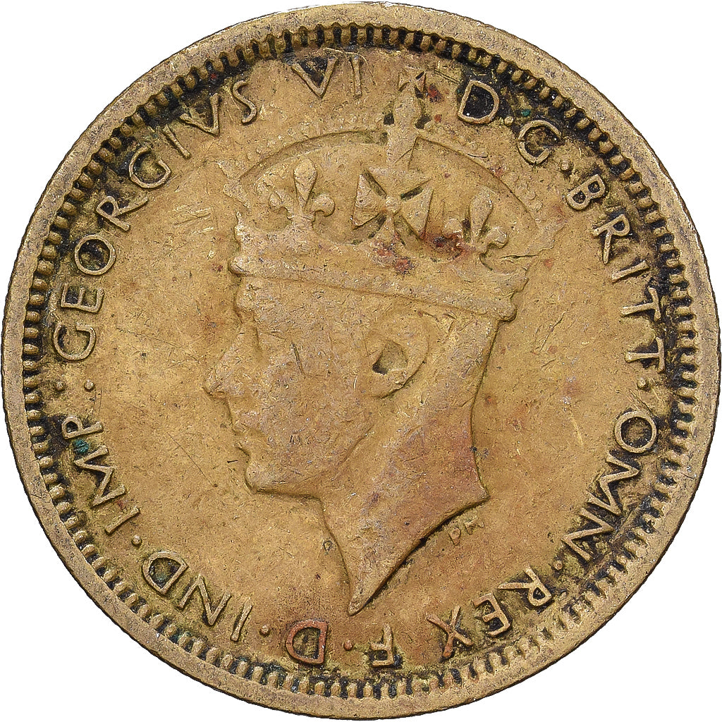 Coin, BRITISH WEST AFRICA, George VI, 6 Pence, 1938, VF(30-35), Nickel-brass