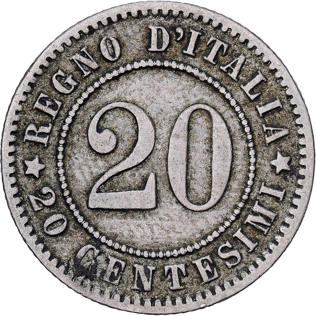 Italie, Humbert Ier, 20 Centesimi, 1894, Berlin, Cupro-nickel, TTB, KM:28.1