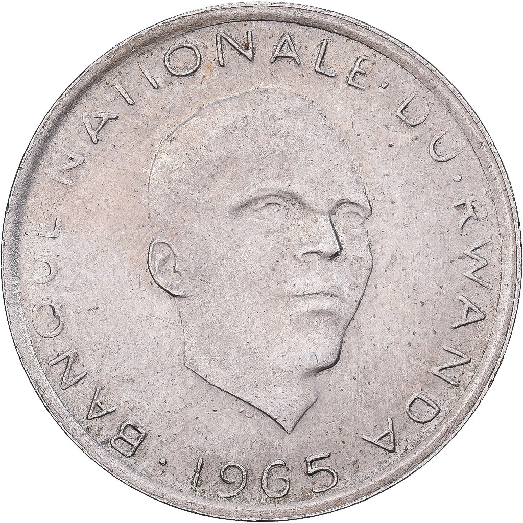 Coin, Rwanda, Franc, 1965, VF(30-35), Copper-nickel, KM:5