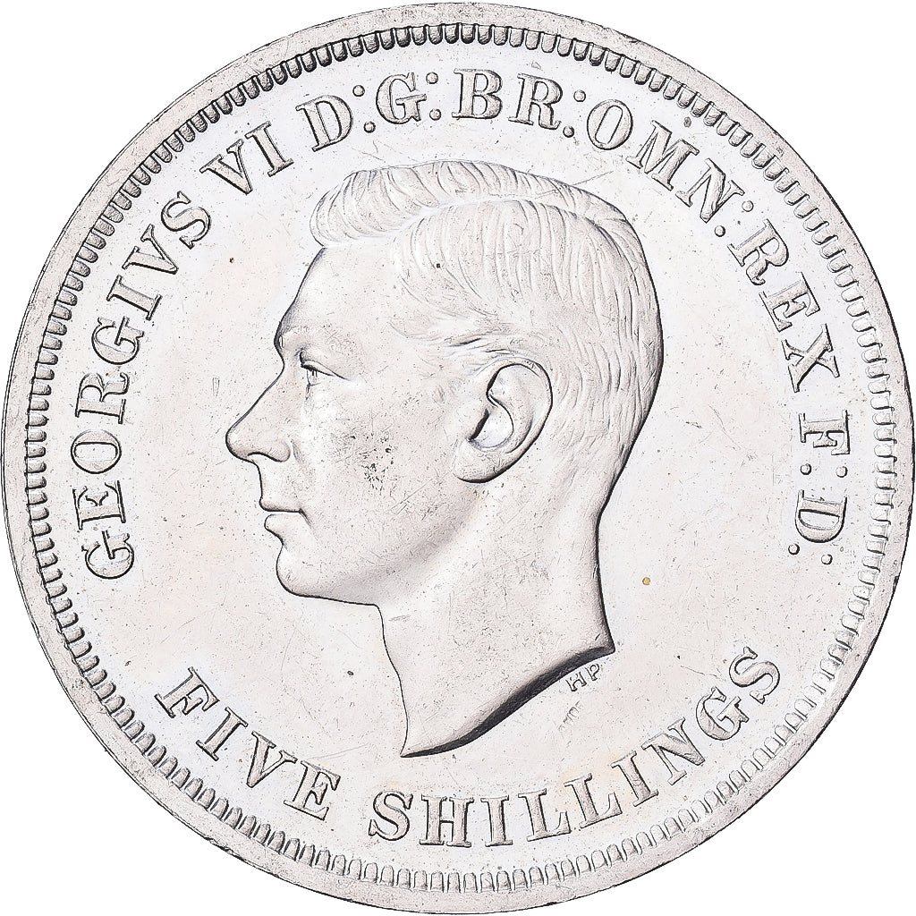 Great Britain, 5 Shillings, 1951, Royal Mint, Cupronickel, AU(50-53), KM:880