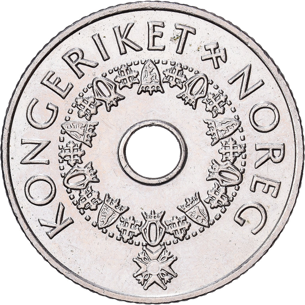 Noruega, Harald V, 5 Kroner, 2009, Cobre - níquel, EBC+, KM:463