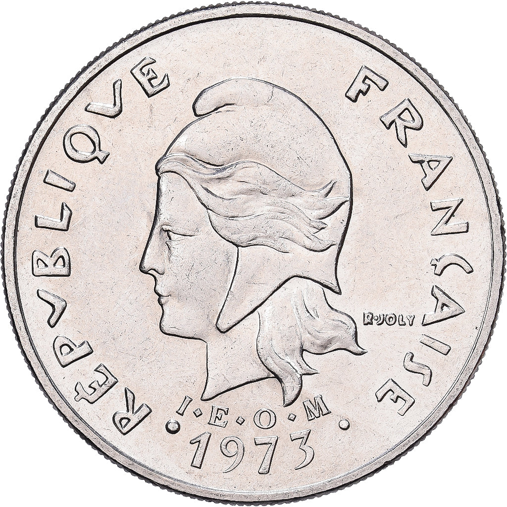 French Polynesia, 20 Francs, 1973, Paris, Nickel, MS(60-62), KM:9