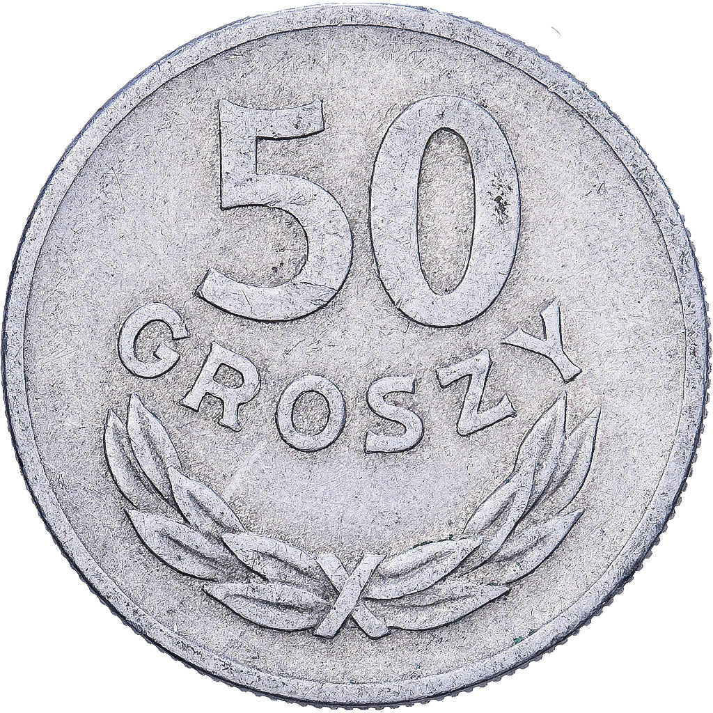 Polen, 50 Groszy, 1949, Warsaw, Aluminium, S+, KM:48.1