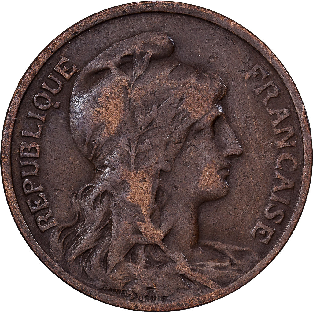 Frankrijk, 10 Centimes, Dupuis, 1912, Bronzen, FR+, Gadoury:277, KM:843