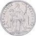 French Polynesia, 2 Francs, 2000, Paris, Aluminum, EF(40-45), Lecompte:38, KM:10