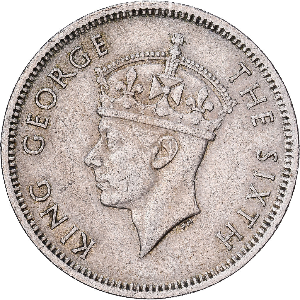 Hong Kong, George VI, 50 Cents, 1951, Cupro-nickel, TTB, KM:27.1