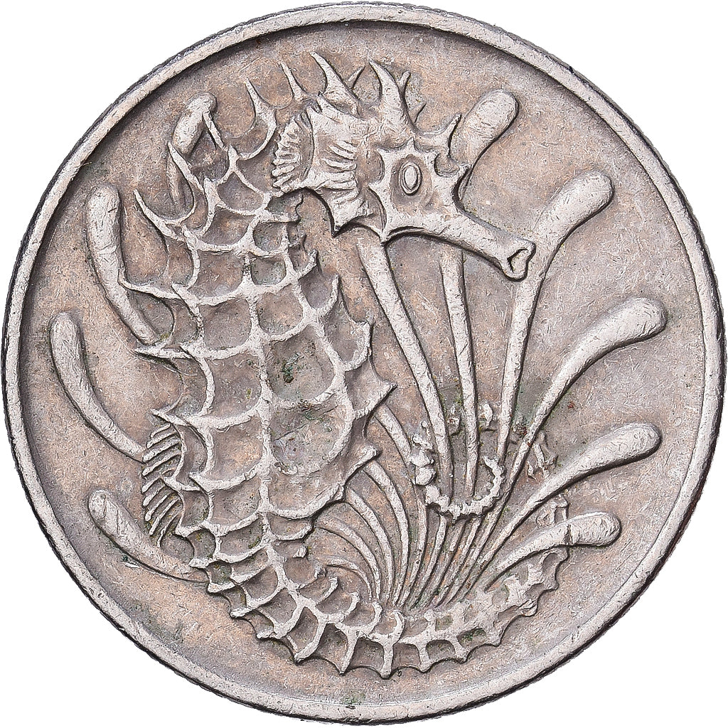 Singapore, 10 Cents, 1971, Singapore Mint, Copper-nickel, EF(40-45), KM:3