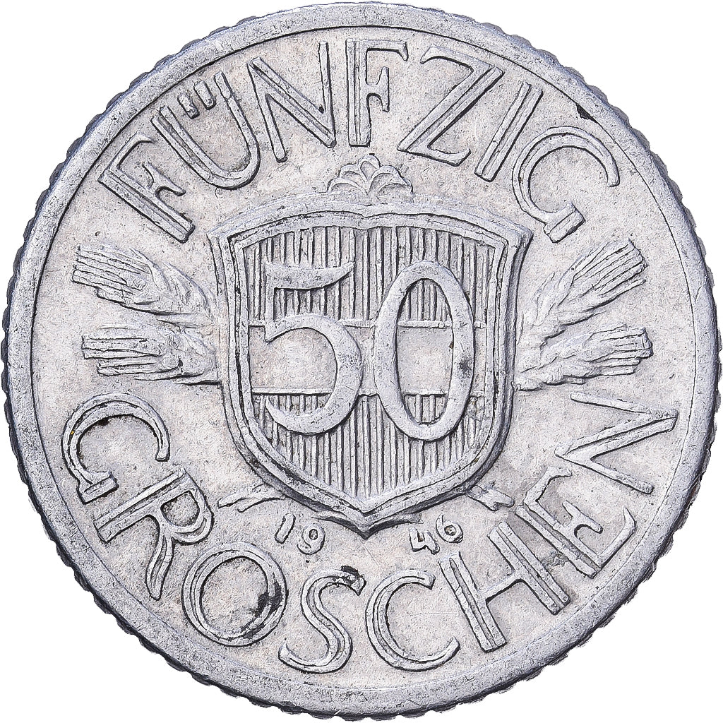 Österreich, 50 Groschen, 1946, Aluminium, S+, KM:2870
