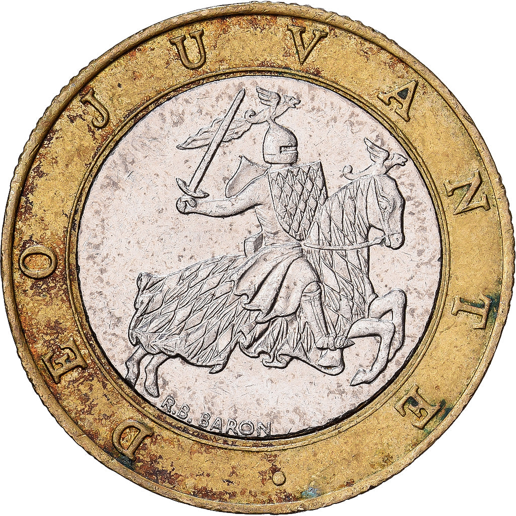 Monaco, Rainier III, 10 Francs, 1996, Paris, Bimetaliczny, EF(40-45)